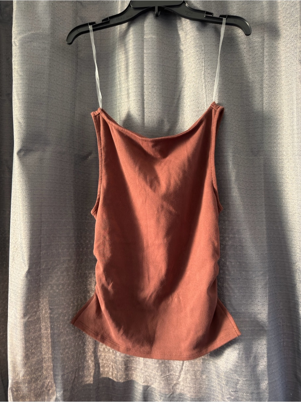 Women's Rust Cami Tank Top with Slim Straps